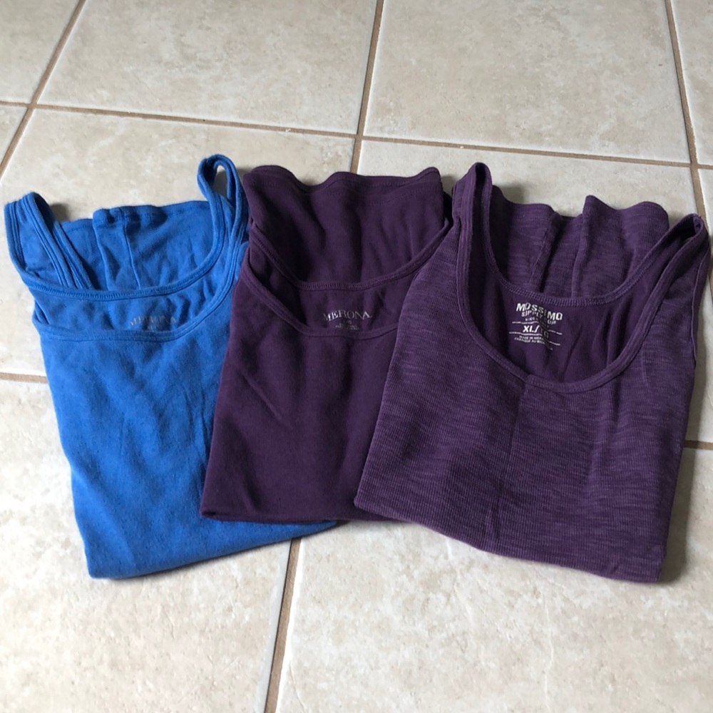 Merona and missimo long tank tops bundle